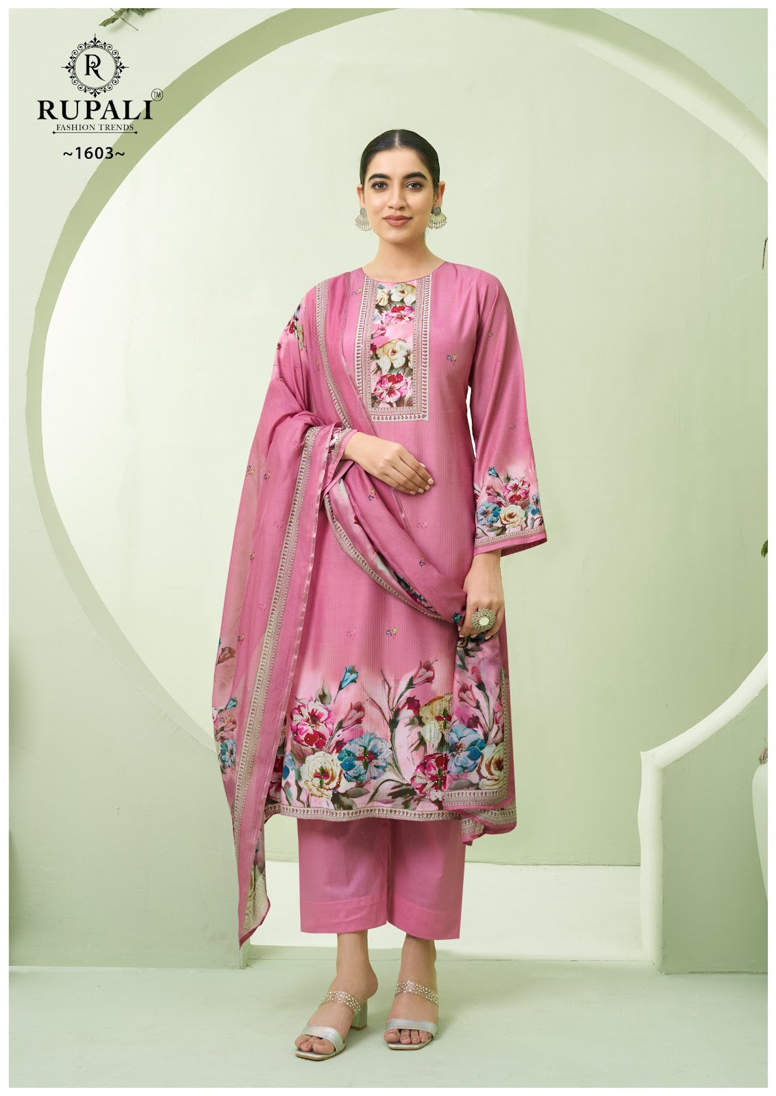 Malang Rupali Muslin Pant Style Suits Wholesaler India