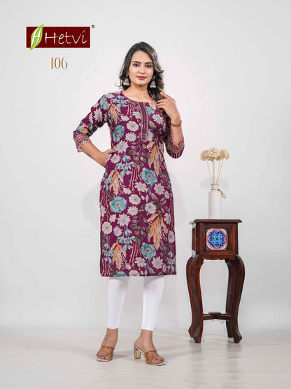 Malaya Hetvi Vertican Kurti With Pocket Manufacturer