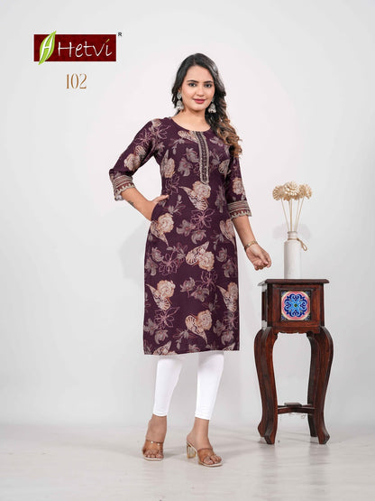 Malaya Hetvi Vertican Kurti With Pocket Manufacturer