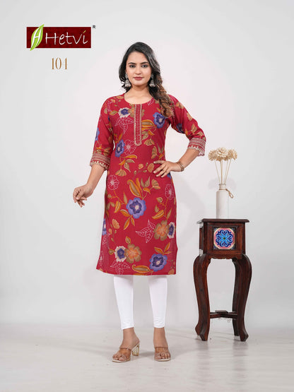 Malaya Hetvi Vertican Kurti With Pocket Manufacturer