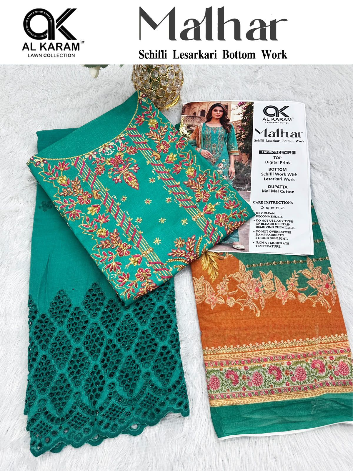 Malhar Al Karam Cotton Karachi Salwar Suits Exporter