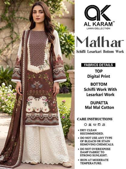Malhar Al Karam Cotton Karachi Salwar Suits Exporter