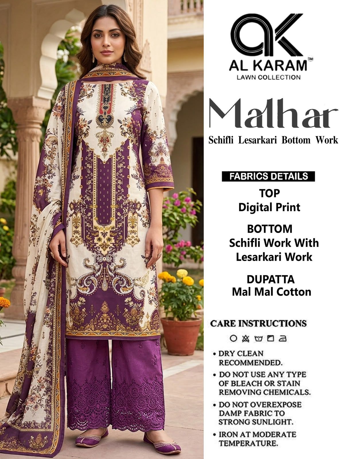 Malhar Al Karam Cotton Karachi Salwar Suits Exporter