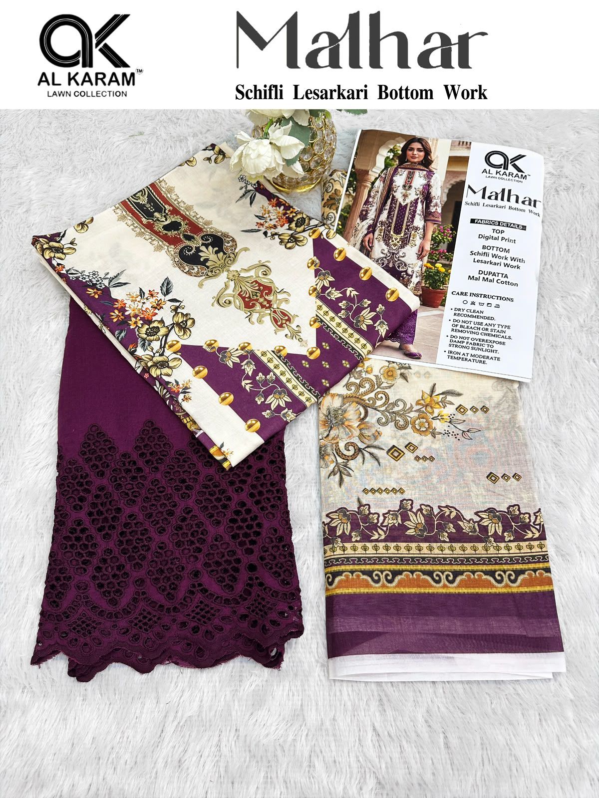 Malhar Al Karam Cotton Karachi Salwar Suits Exporter