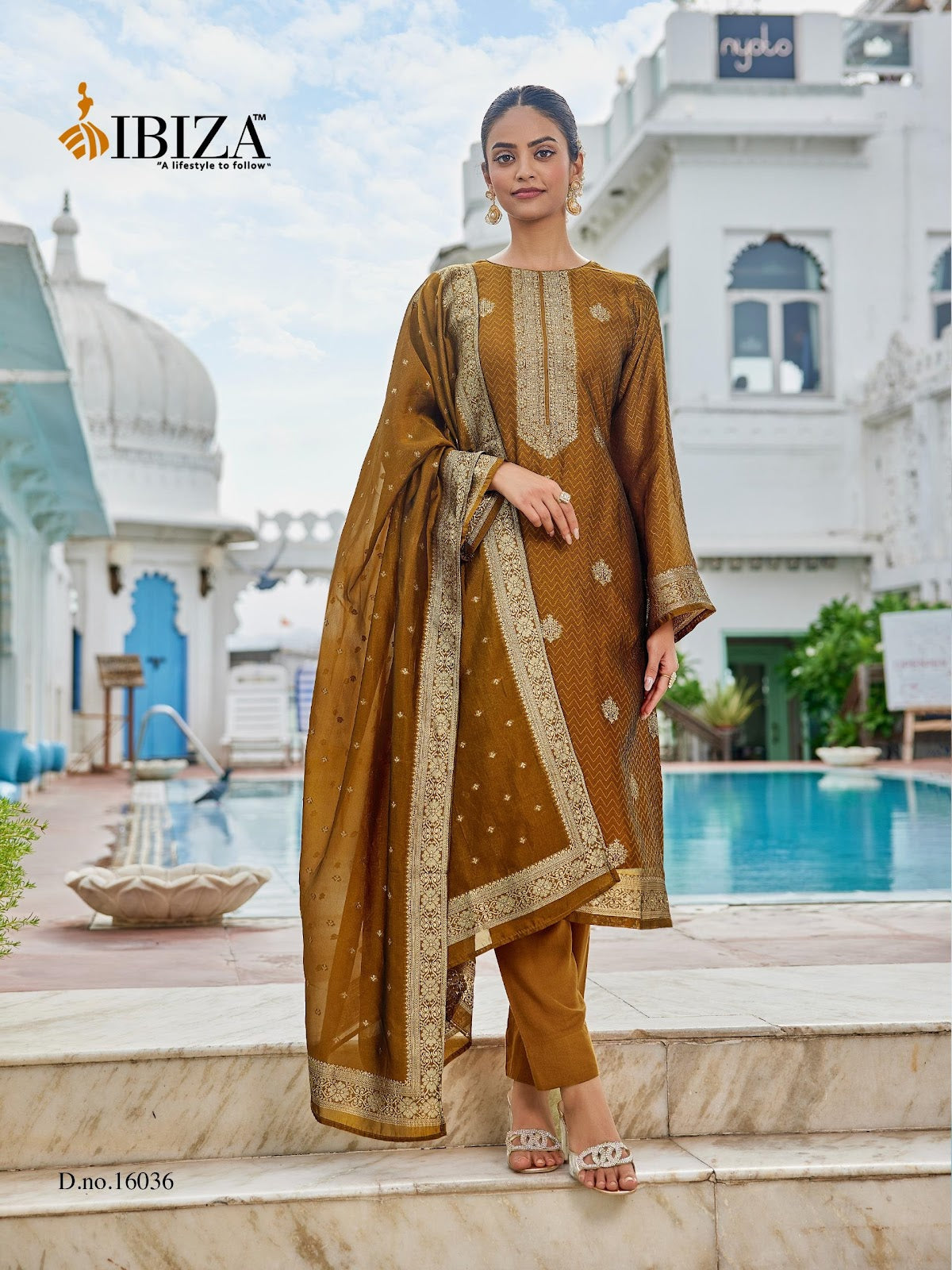 Malhar Ibiza Banglori Silk Pant Style Suits Exporter Ahmedabad