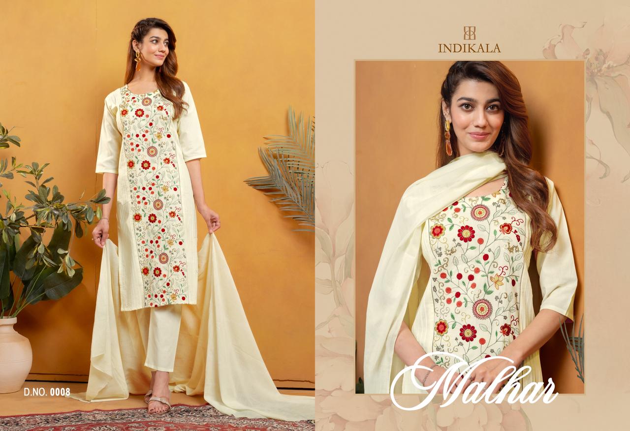 Malhar Indikala Kushal Vatican Readymade Pant Style Suits Exporter India
