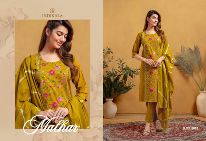 Malhar Indikala Kushal Vatican Readymade Pant Style Suits Exporter India