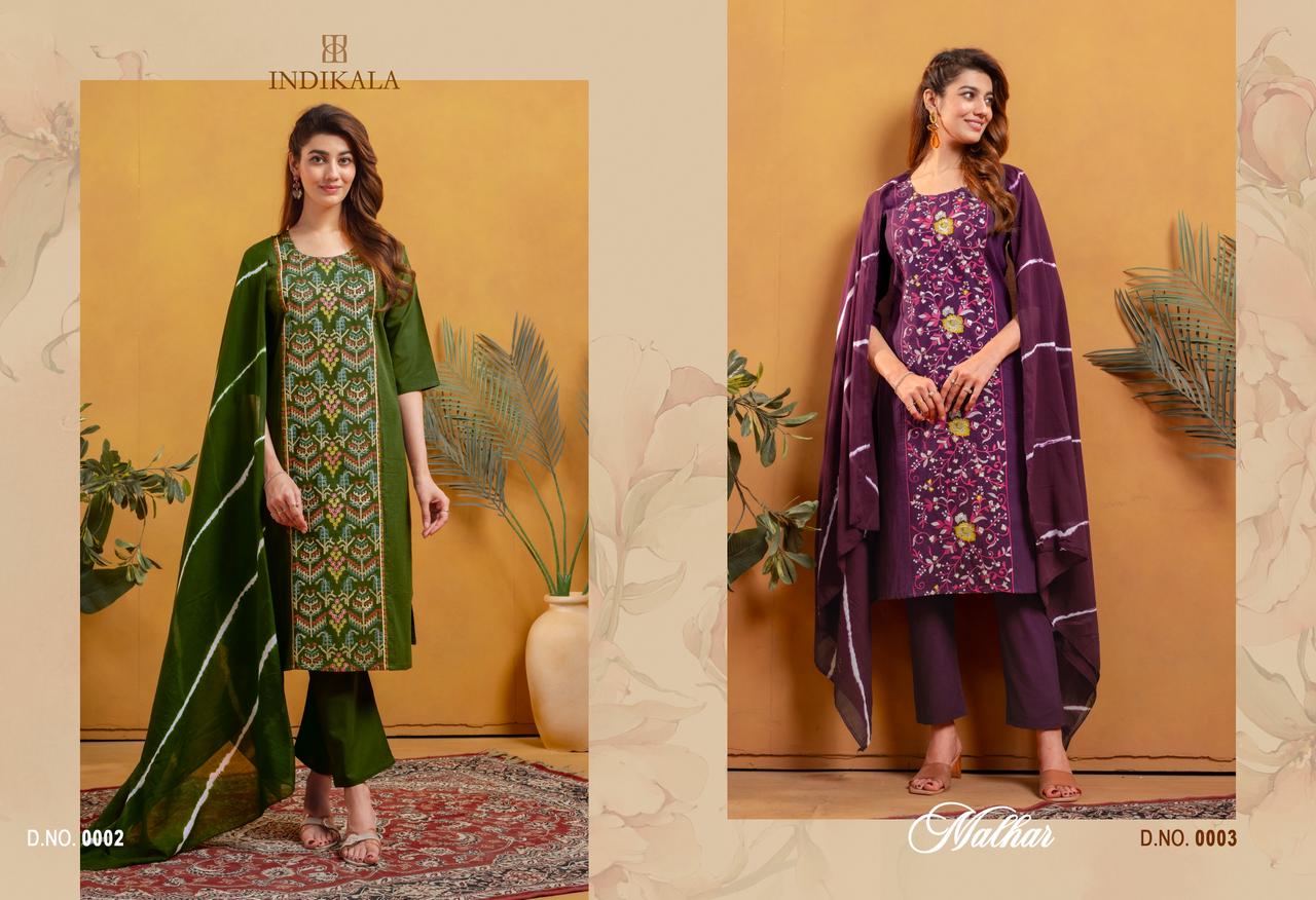Malhar Indikala Kushal Vatican Readymade Pant Style Suits Exporter India