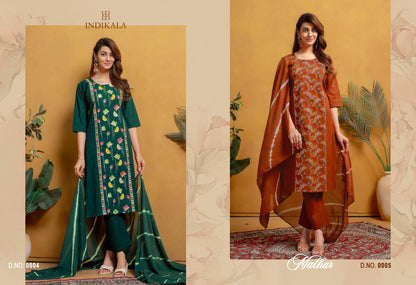 Malhar Indikala Kushal Vatican Readymade Pant Style Suits Exporter India