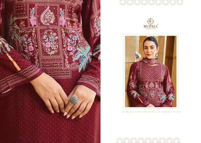 Malhar Rupali Jaam Satin Pant Style Suits Wholesaler