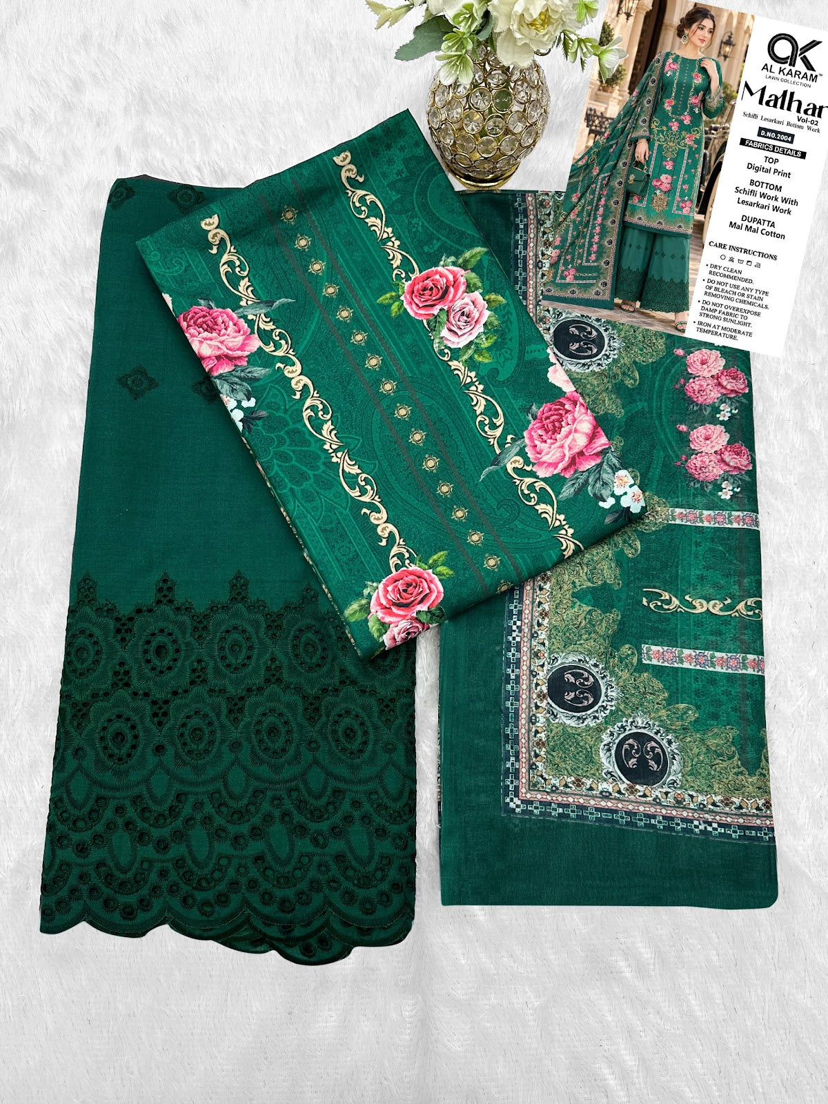 Malhar Vol 2 Al Karam Cotton Karachi Salwar Suits Wholesaler
