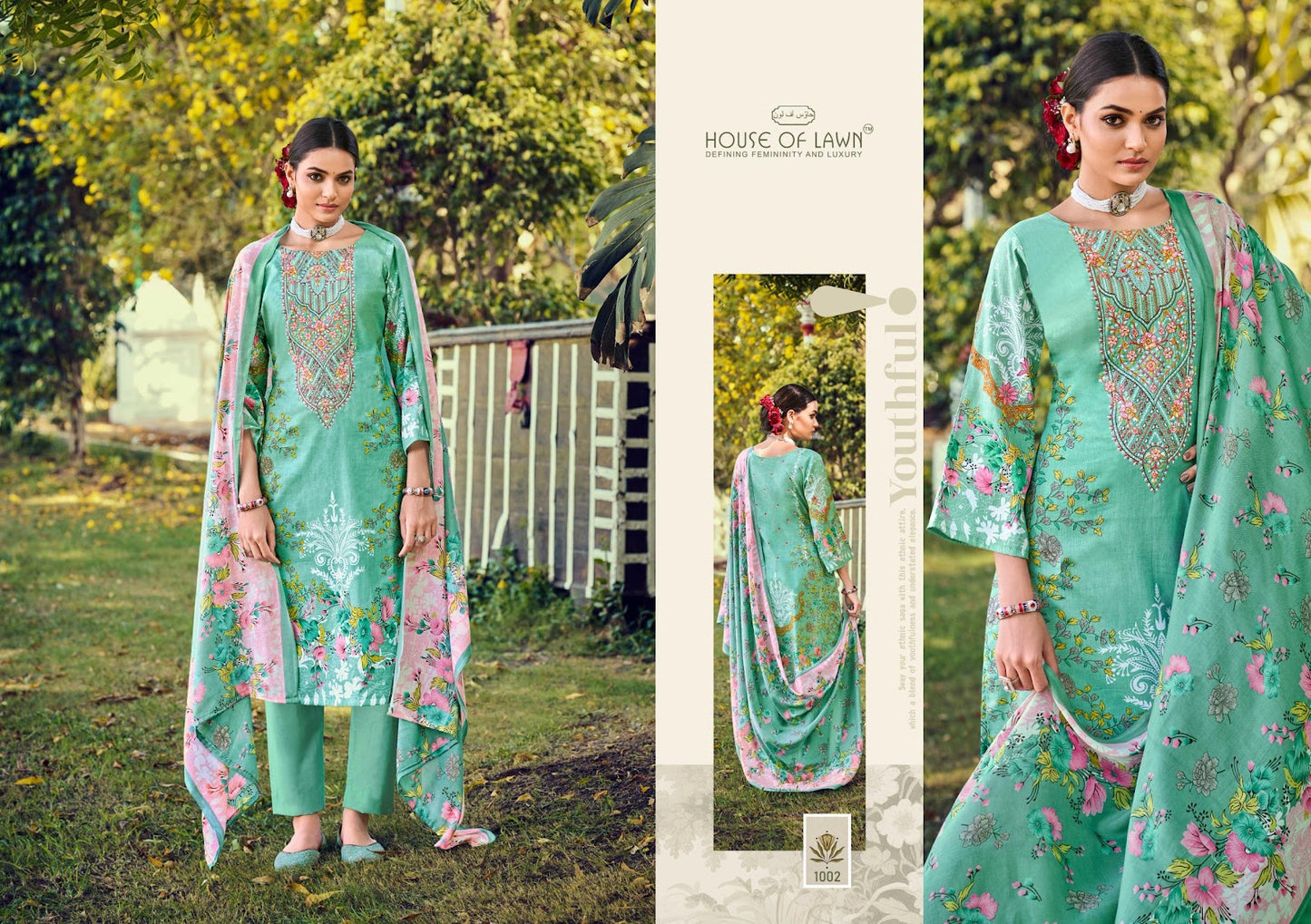 Malhar Vol 2 House Of Lawn Cotton Karachi Salwar Suits Supplier