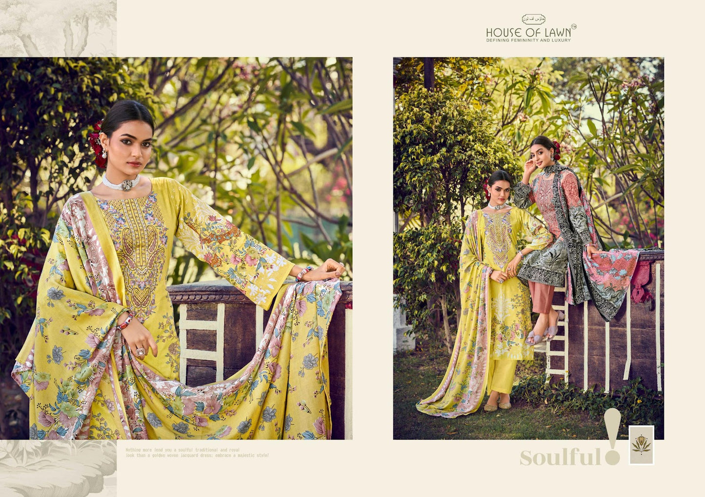 Malhar Vol 2 House Of Lawn Cotton Karachi Salwar Suits Supplier