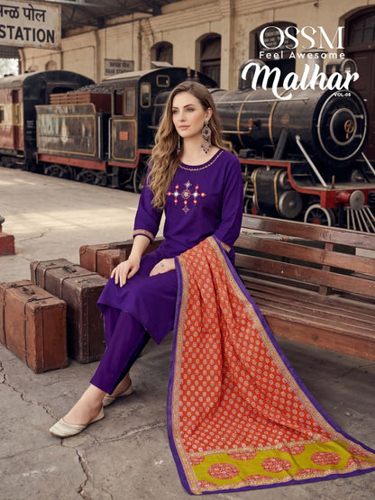 Malhar Vol 5 Ossm Cotton Readymade Pant Style Suits Wholesale Price