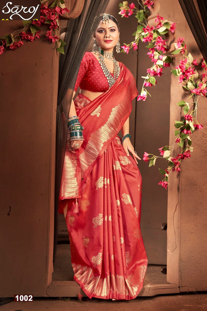 Malhari Silk Vol 1 Saroj Sarees Wholesale Price