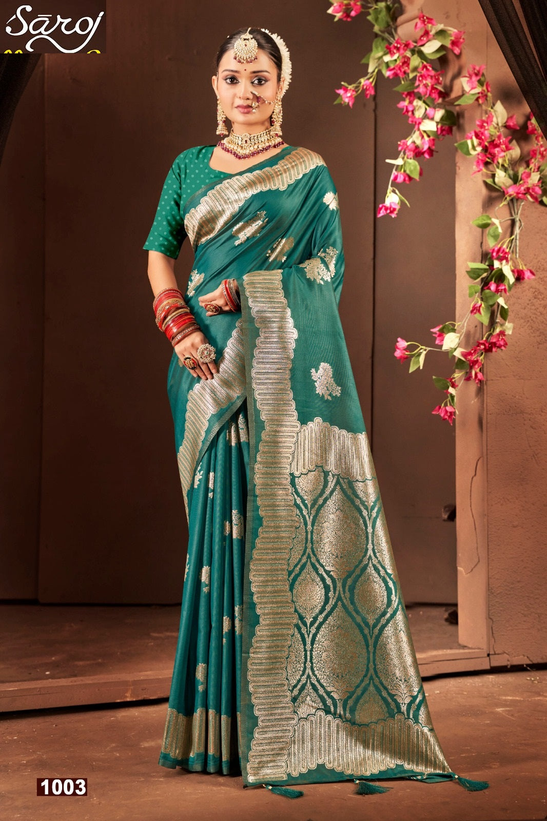 Malhari Silk Vol 1 Saroj Sarees Wholesale Price