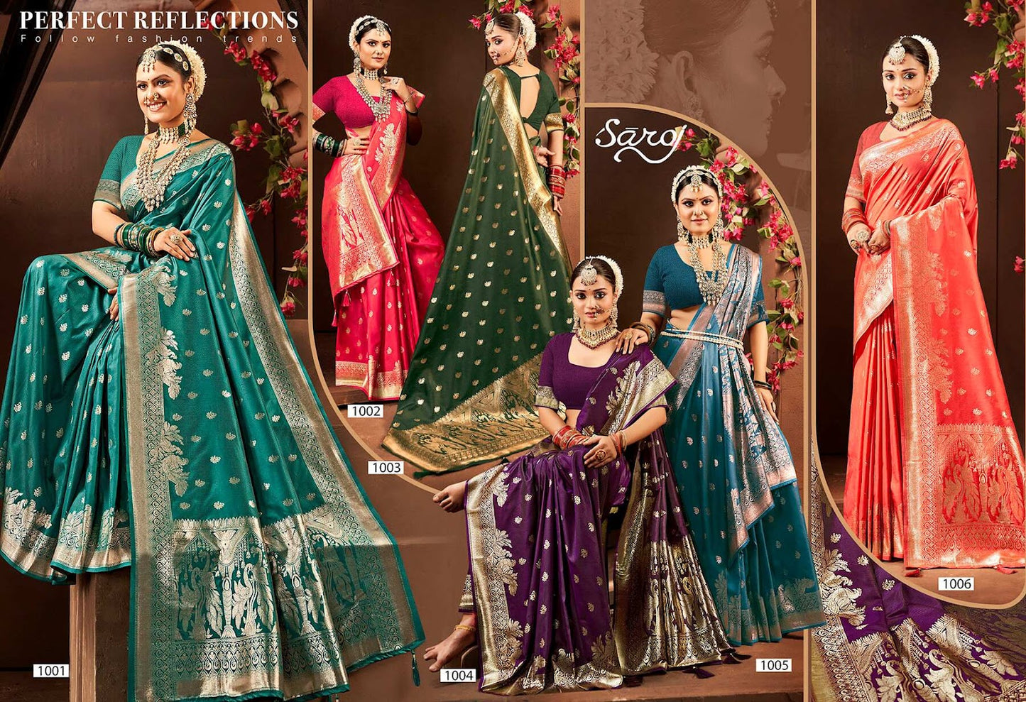 Malhari Silk Vol 3 Saroj Sarees Supplier Ahmedabad