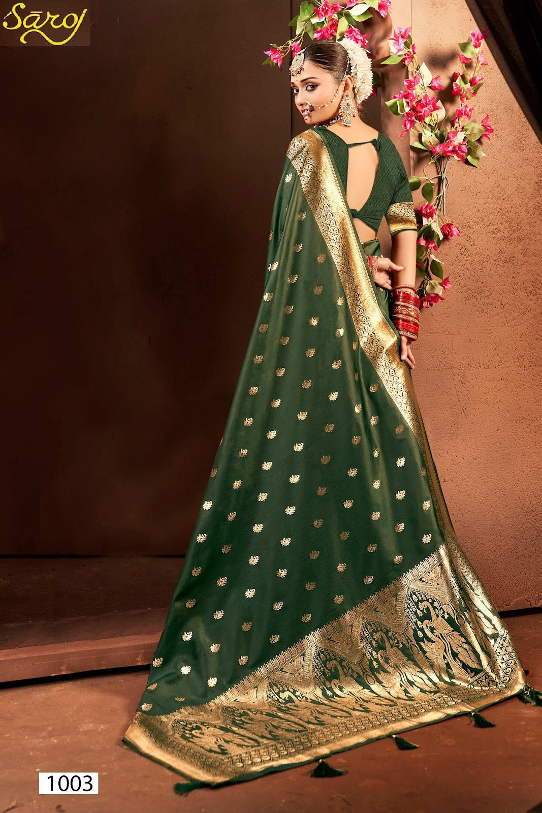 Malhari Silk Vol 3 Saroj Sarees Supplier Ahmedabad