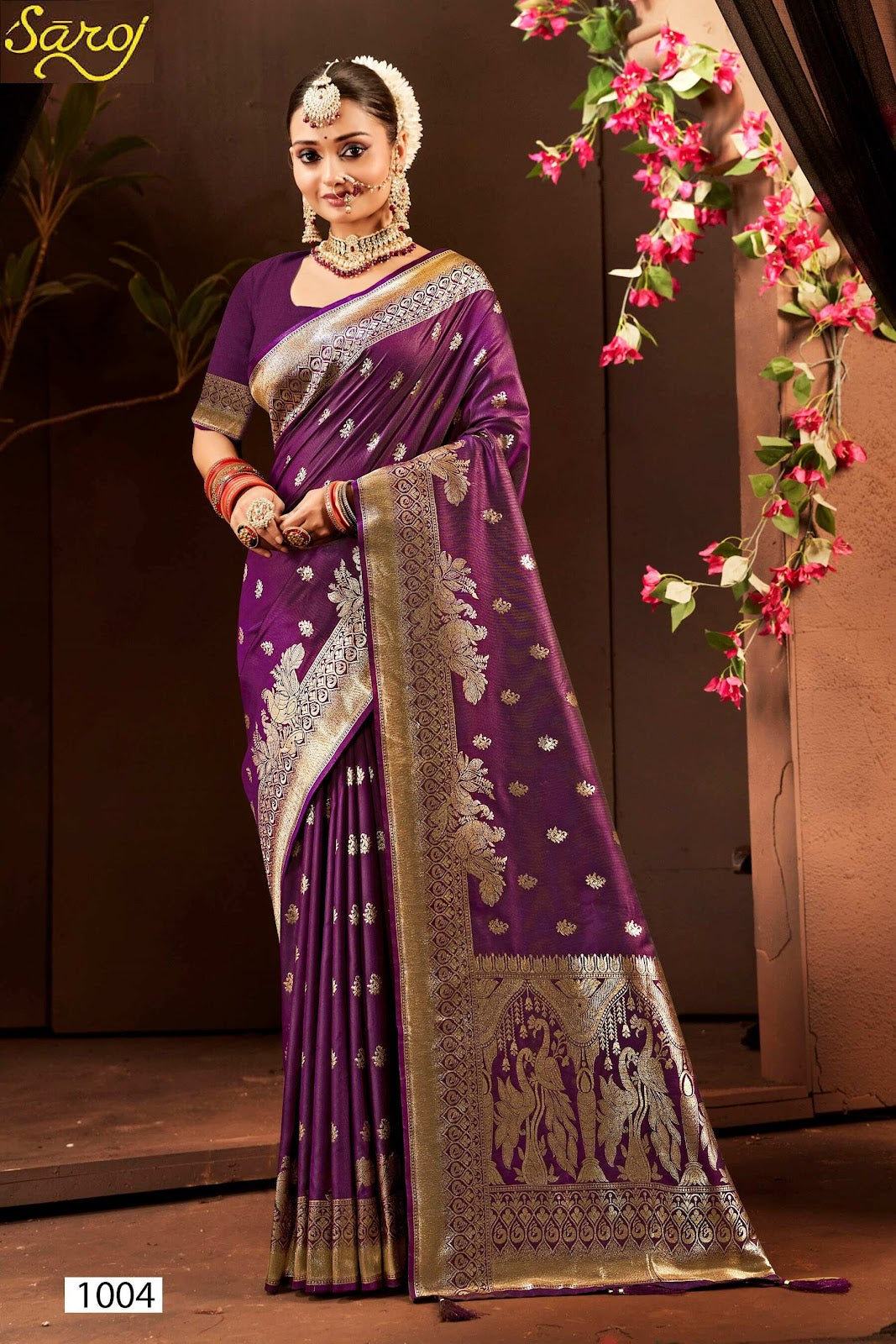 Malhari Silk Vol 3 Saroj Sarees Supplier Ahmedabad