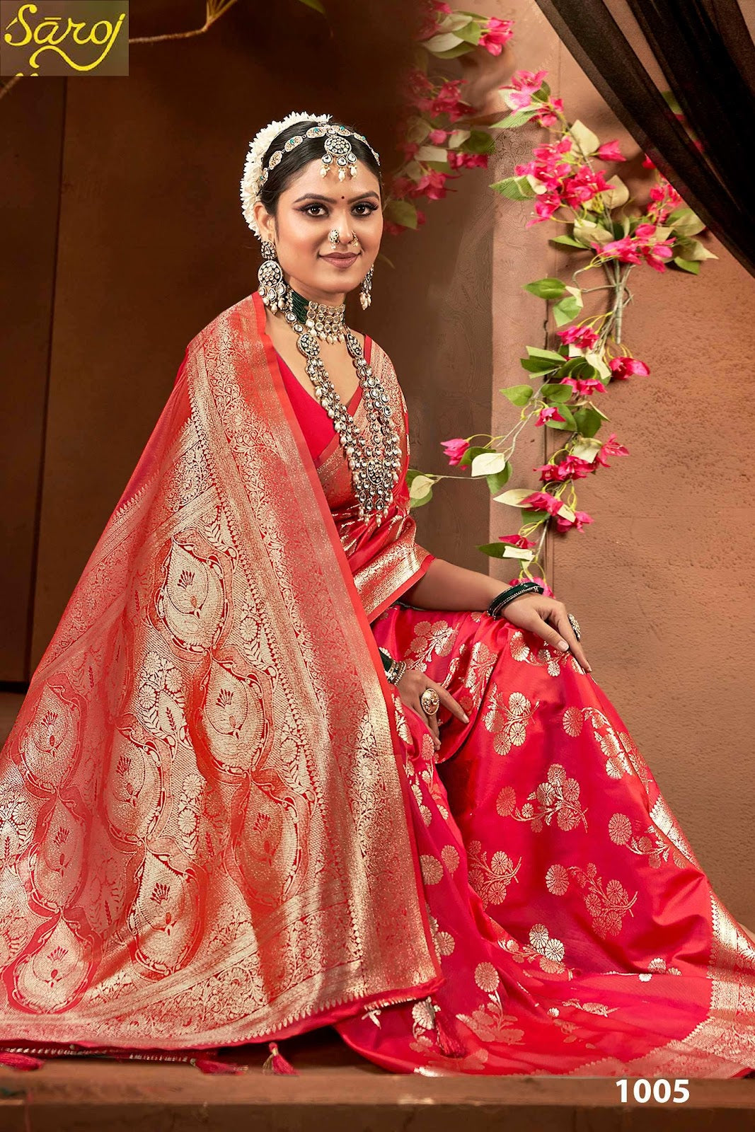 Malhari Silk Vol 5 Saroj Sarees Exporter Ahmedabad