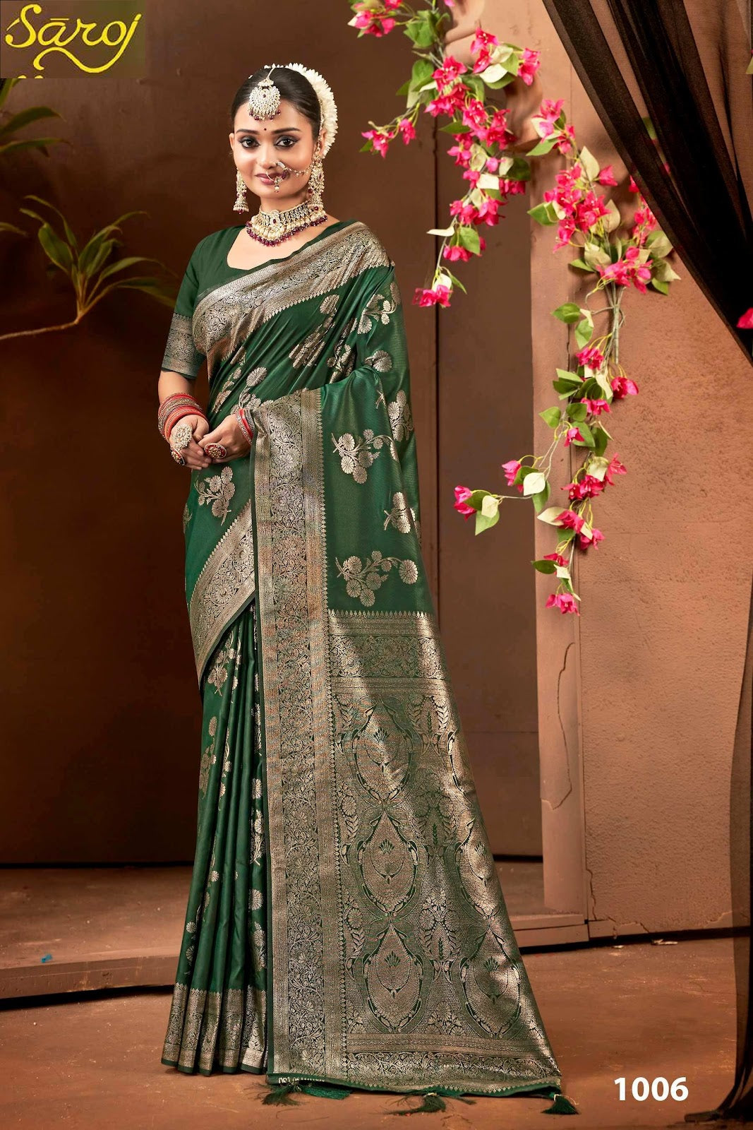 Malhari Silk Vol 5 Saroj Sarees Exporter Ahmedabad