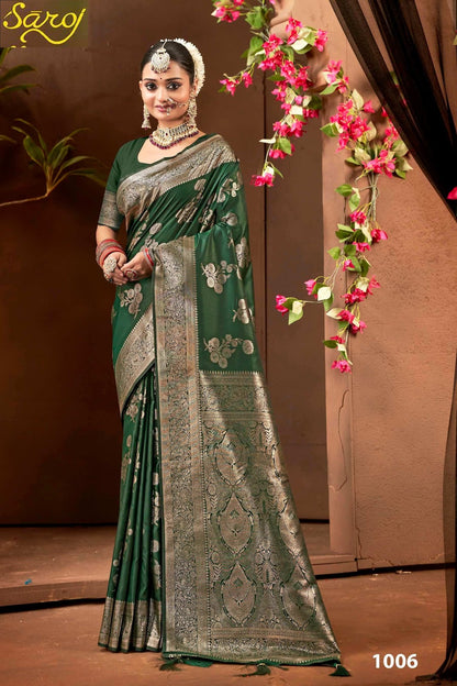 Malhari Silk Vol 5 Saroj Sarees Exporter Ahmedabad