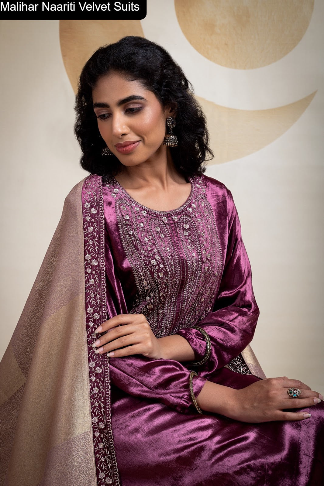 Malihar Naariti Velvet Suits Manufacturer Ahmedabad