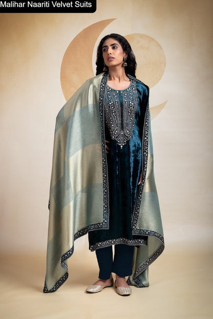 Malihar Naariti Velvet Suits Manufacturer Ahmedabad