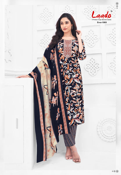 Malika Vol 1 Laado Readymade Cotton Pant Suits Manufacturer Ahmedabad