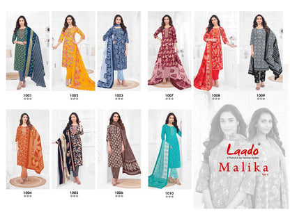 Malika Vol 1 Laado Readymade Cotton Pant Suits Manufacturer Ahmedabad