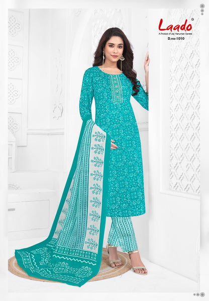 Malika Vol 1 Laado Readymade Cotton Pant Suits Manufacturer Ahmedabad
