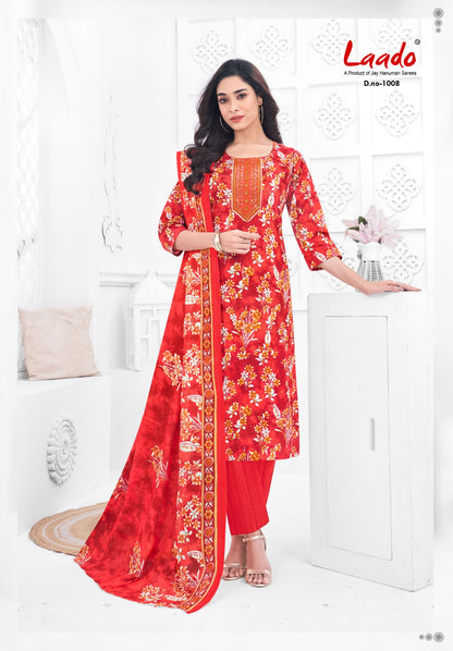 Malika Vol 1 Laado Readymade Cotton Pant Suits Manufacturer Ahmedabad