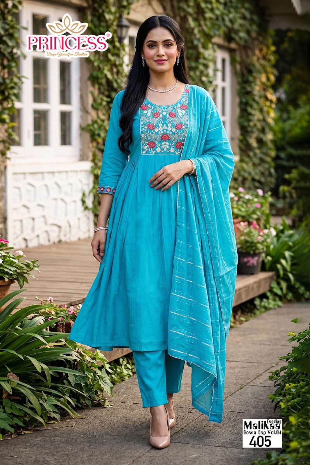 Malikaa Vol 4 Princess Creation Roman Feeding Readymade Suit Wholesaler