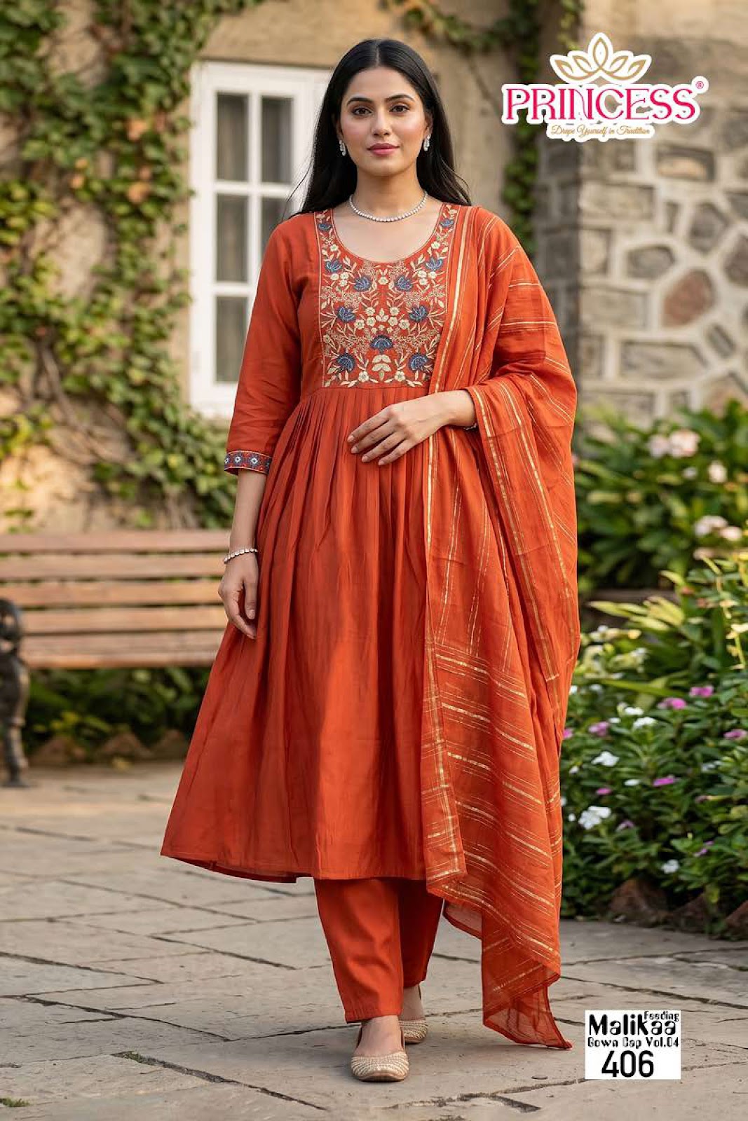 Malikaa Vol 4 Princess Creation Roman Feeding Readymade Suit Wholesaler