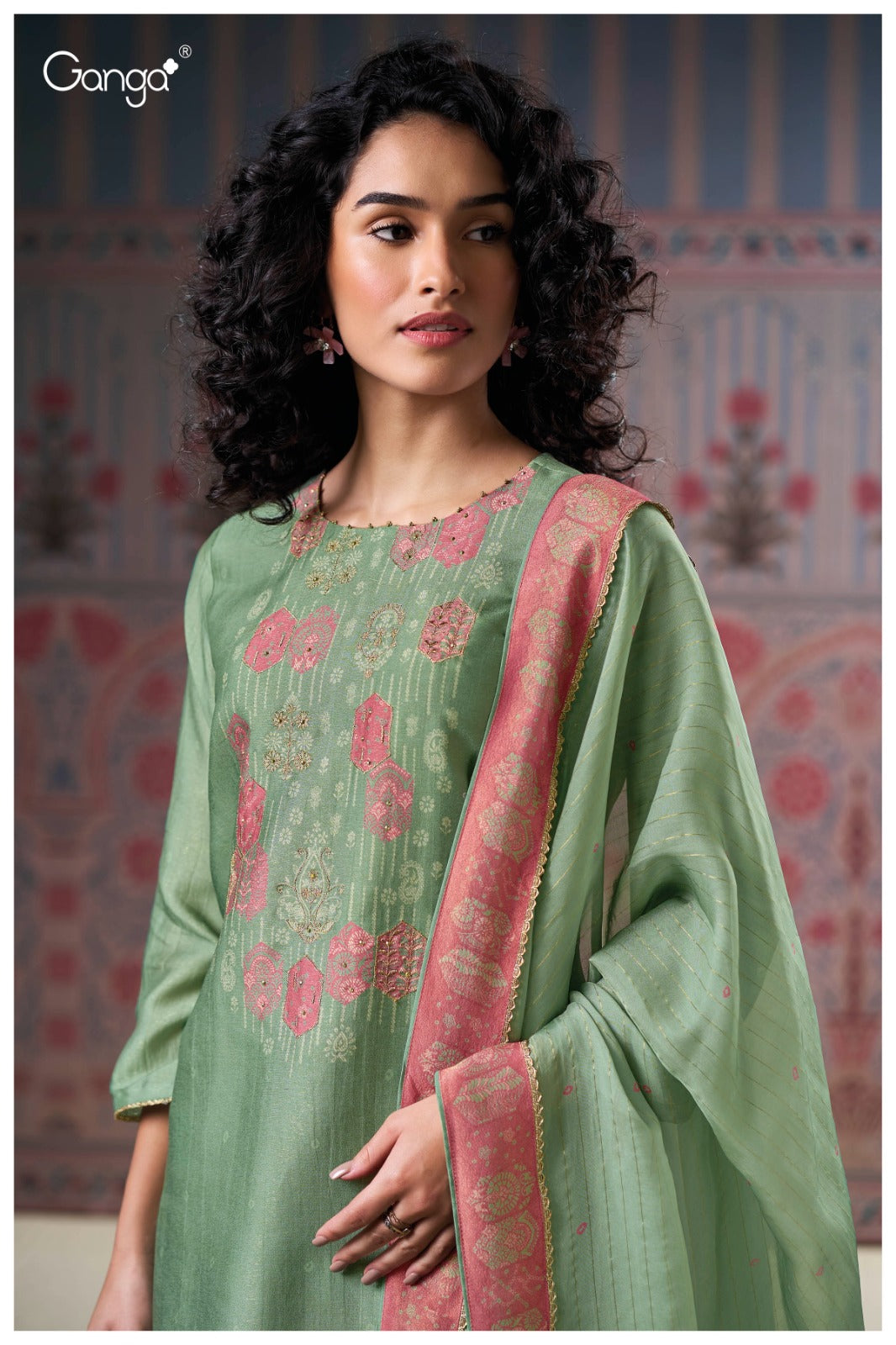 Malina 3159 Ganga Premium Bemberg Plazzo Style Suits Exporter Gujarat