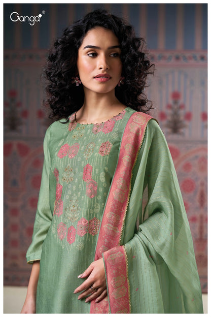 Malina 3159 Ganga Premium Bemberg Plazzo Style Suits Exporter Gujarat
