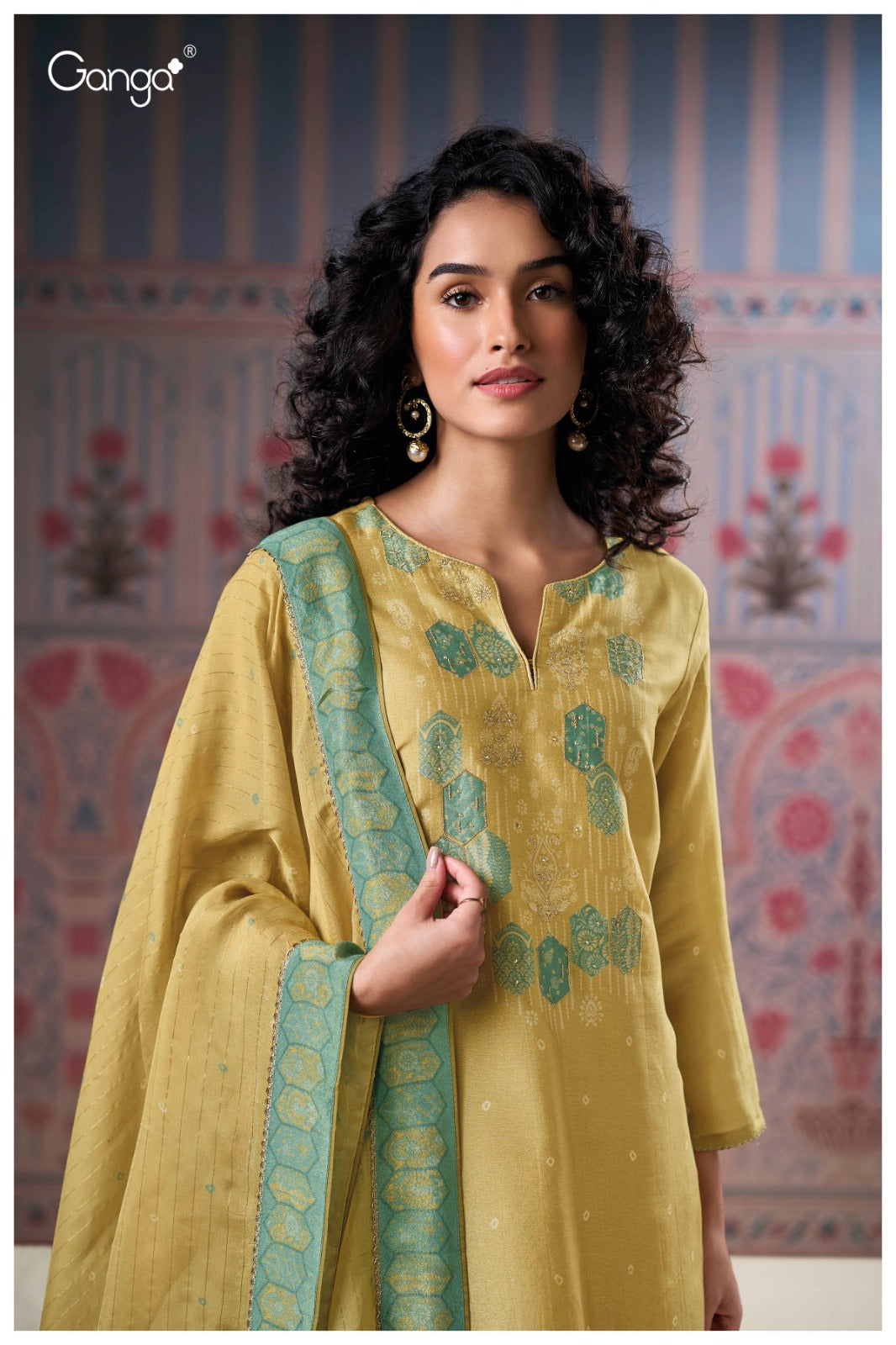 Malina 3159 Ganga Premium Bemberg Plazzo Style Suits Exporter Gujarat