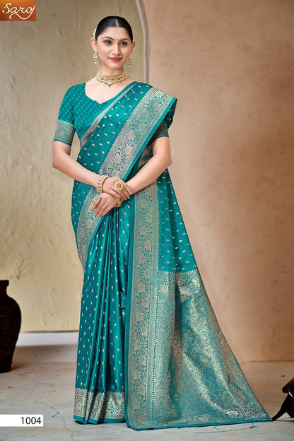 Malini Satin Saroski Vol 2 Saroj Sarees Supplier Ahmedabad