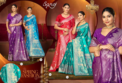 Malini Satin Saroski Vol 3 Saroj Sarees Exporter Ahmedabad