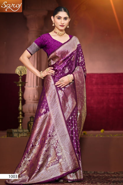Malini Satin Saroski Vol 5 Saroj Sarees Wholesale Price