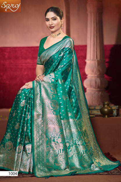 Malini Satin Saroski Vol 5 Saroj Sarees Wholesale Price