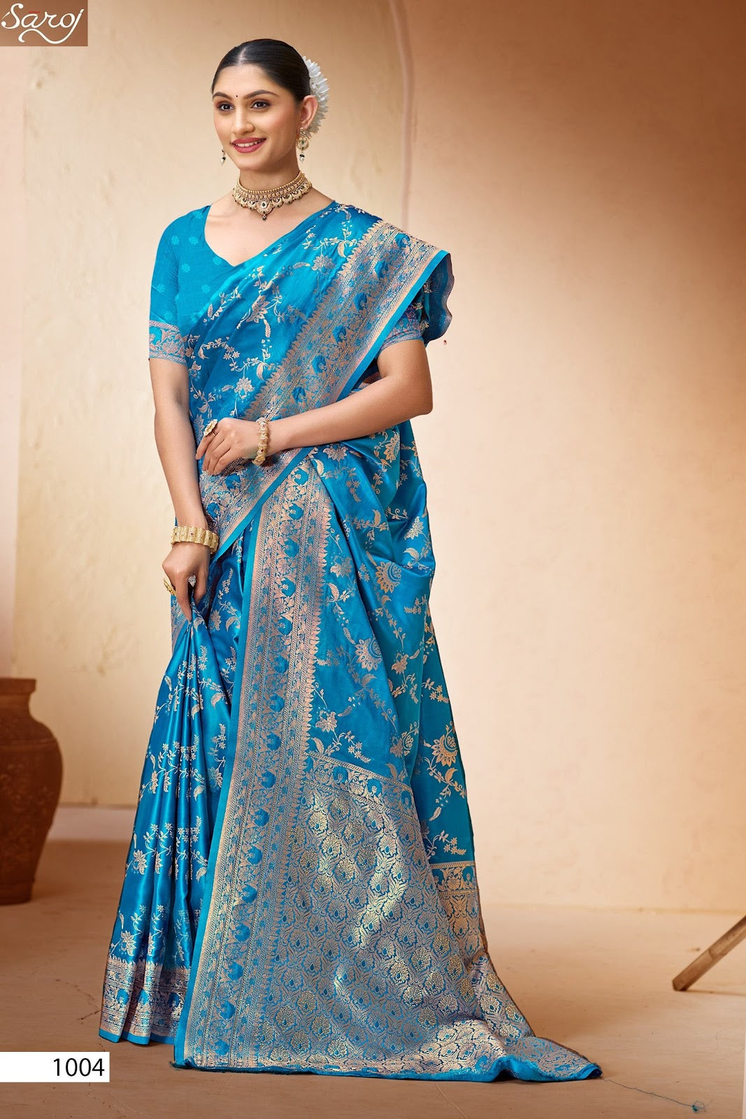 Malini Satin Saroski Vol 6 Saroj Sarees Manufacturer India