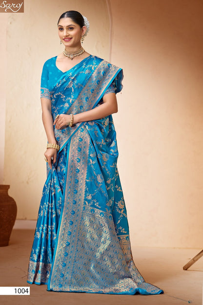 Malini Satin Saroski Vol 6 Saroj Sarees Manufacturer India