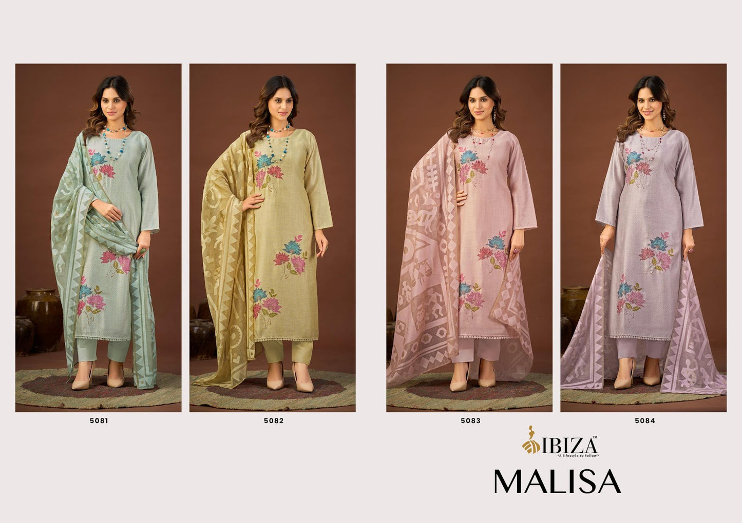 Malisa Ibiza Organic Cotton Pant Style Suits Exporter Ahmedabad