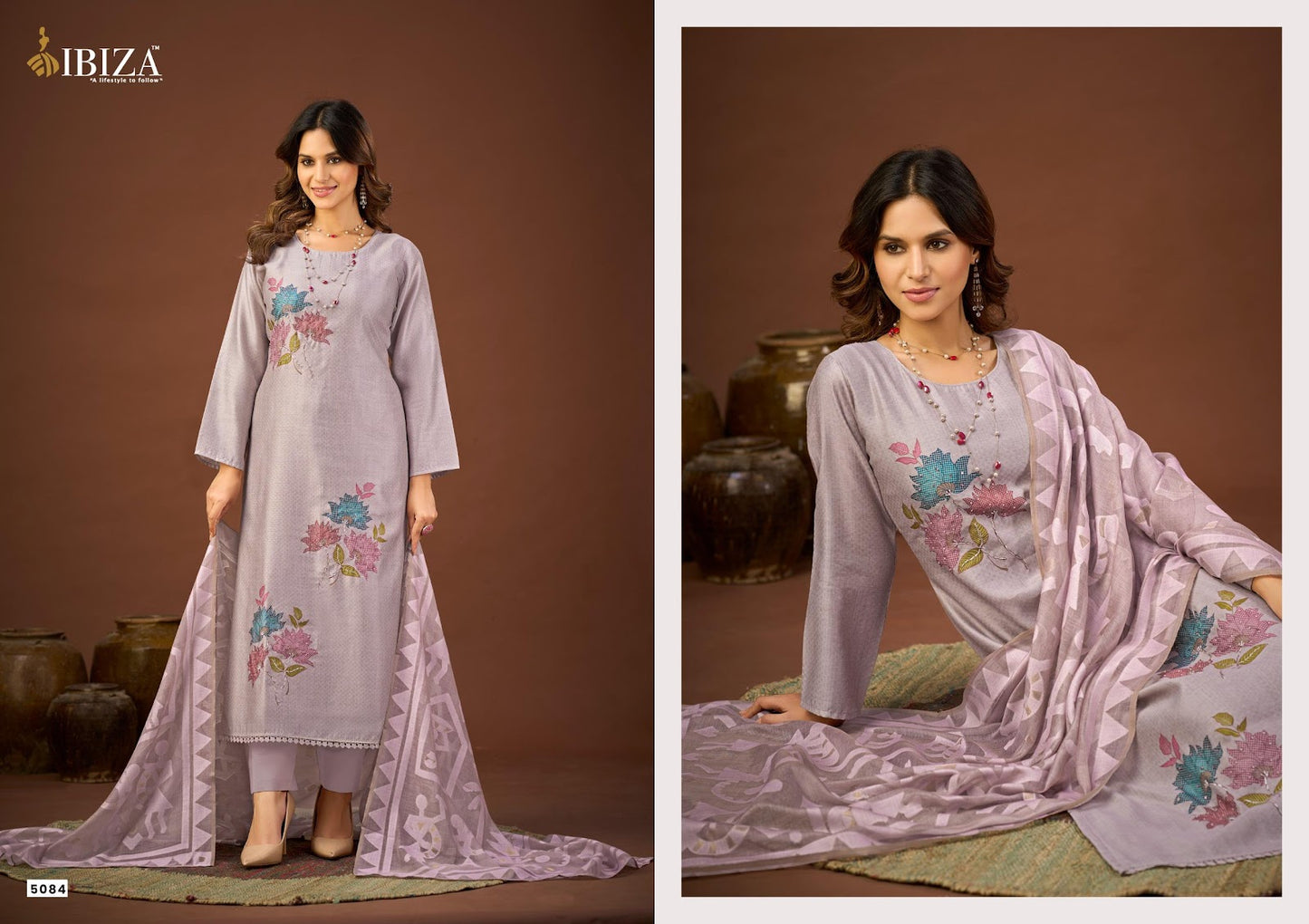Malisa Ibiza Organic Cotton Pant Style Suits Exporter Ahmedabad
