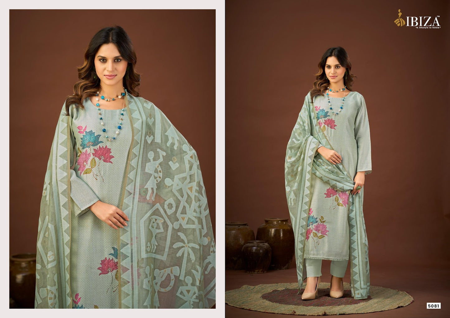Malisa Ibiza Organic Cotton Pant Style Suits Exporter Ahmedabad