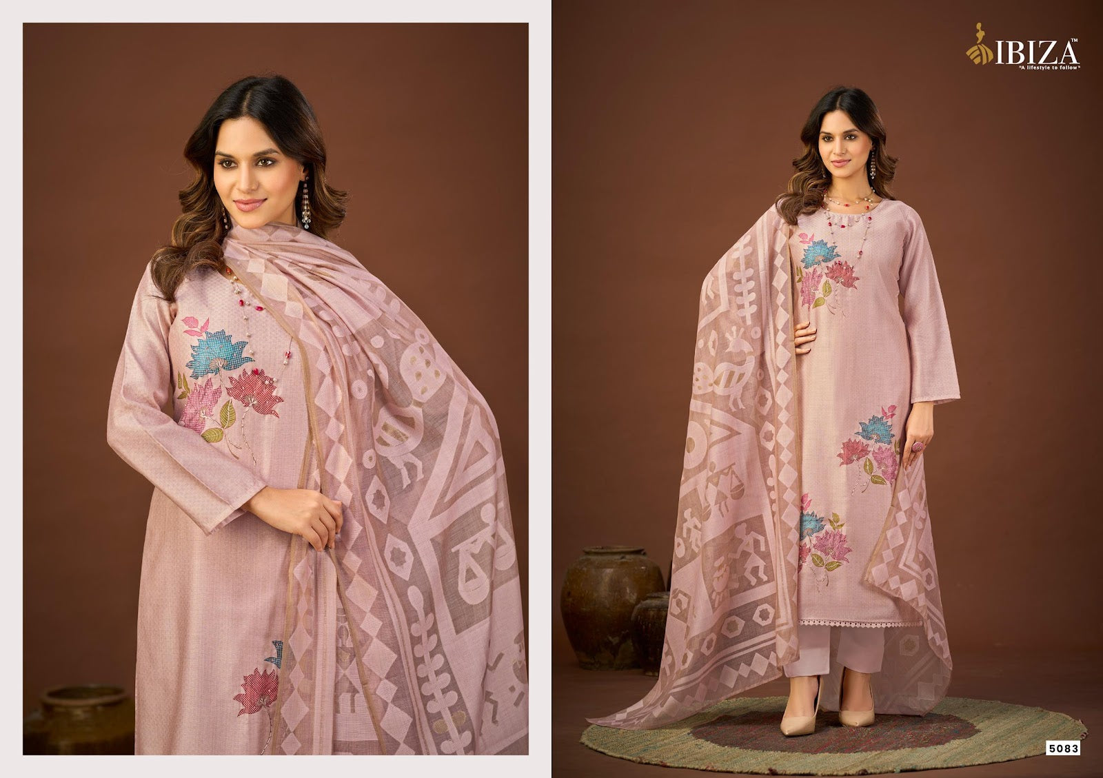 Malisa Ibiza Organic Cotton Pant Style Suits Exporter Ahmedabad