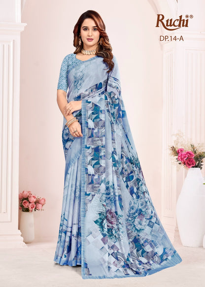 Malisha Ruchi Silk Georgette Sarees Wholesale Price