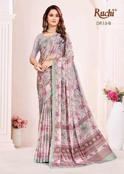 Malisha Ruchi Silk Georgette Sarees Wholesale Price