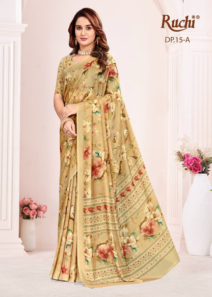 Malisha Ruchi Silk Georgette Sarees Wholesale Price